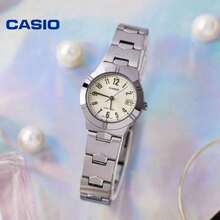 Casio LTP-1241D Women's Watch, Small Dial, Stainless Steel Strap, Everyday Water Resistant Quartz Wristwatch - one-size - View 4