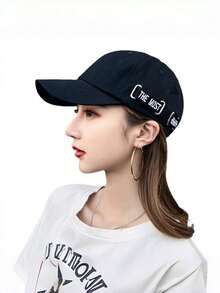 1PC Women's Ponytail Baseball Cap, Adjustable Summer Versatile Street Fashion Baseball Cap, Men's Outdoor Sun Protection Casual Sports Baseball Cap, Beach Sun Protection Cap, Women's Hat - A - View 5