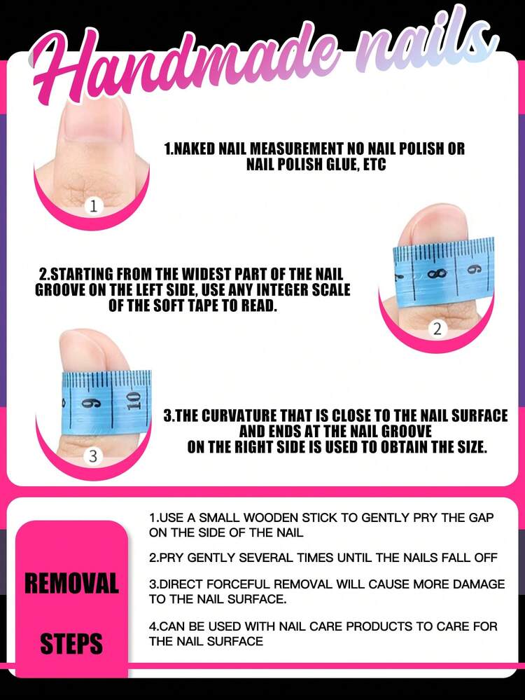10件套春日桃花风手工美甲套装，包含凝胶美甲套装、手工五瓣花美甲装饰、薄荷绿指甲油、法式美甲套装、美甲工具（1张果冻贴纸+1把指甲锉），三种尺寸可选：方形、短方形、杏仁形，适合派对、日常佩戴、拍照、春夏通勤等场合。 - 彩色 - 查看 5