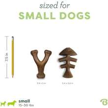 Benebone 2-Pack Wishbone/Dental Durable Dog Chew Toys, Dog Toys For Aggressive Chewers, Real Bacon, Made In USA, Medium - Xương cá nhỏ/Xương đòn - Xem 4