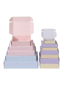 1pc Macaron Color Gift Box, Rectangular Or Square Shape, Suitable For Holiday Gifts, Birthday Gifts, Packaging/Shipping/Apparel Packaging, Storage Box - Multicolor - View 8