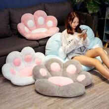 Cat Paw Shaped Cushion, Semi-Enclosed Cushion, All-In-One Slouchy Sofa Office Chair Pad For Students - 1PC - View 2