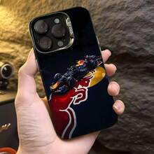 Coche Red Bull con rojo, azul y amarillo.funda de teléfono Fundas compatibles con ,Apple,VIVO,OPPO,,, y Honor.Fabricadas en silicona TPU,ofrecen protección contra golpes y caídas. - Negro - Ver 4