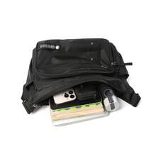 大容量邮差包背包单肩包多隔层旅行包多功能单肩包新款休闲通勤斜挎包 - 彩色 - 查看 7