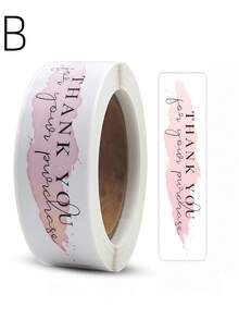 1 Roll 120pcs Thank You Stickers, Rectangular Shape, Gift Box Sealing Stickers, Baking Package Sealing Stickers - Multicolor - View 4