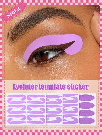4 قطع قوالب ماكياج عين القطة، أدلة ظلال العيون والآيلاينر، قوالب ماكياج عين القطة وعين الثعلب، ملصقات نجمية وقلبية زخرفية، مجموعة متنوعة من قوالب ماكياج العيون، شرائط وملصقات آيلاينر، أدوات ماكياج للمبتدئين، قوالب ماكياج العيون، أدوات ماكياج حفلات Y2K
