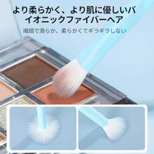 MSQ アイメイクブラシ8本 メイクブラシセット ブレンディングブラシ カラーブラシシックルノーズシャドウブラシ アイライナーブラシ 眉ブラシ アドバンスドファイバー 詳細 繊細なアイメイク 透明ハンドル - 8 - チェックする 3