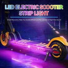 1-Tow-2 Scooter Light, A Must-Have For Night Riding, Easy To Install, Motorcycle And Car Outline Decorative Light, Scooter LED Light, Room Decoration. - 2-in-1 RGB Color-changing LED Bicycle Light - View 9