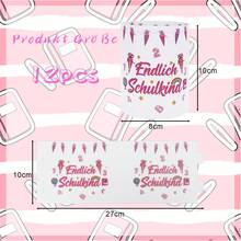 Windlicht Tischdeko - 12-teiliges Set in Rosa für die Einschulungszeit-Partyzubehör-Set - Übersicht 7