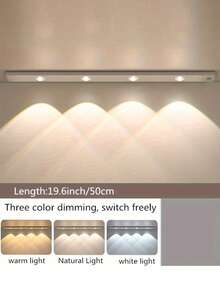 Luz LED recargable con sensor de movimiento para gabinete - Luz nocturna inalámbrica y alimentada por USB para múltiples tipos de habitaciones - Multicolor - Ver 10