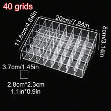 Hộp đựng son môi bằng acrylic trong suốt 9/24/36/40 ngăn, kệ trưng bày mỹ phẩm nhiều ngăn, kệ trưng bày mỹ phẩm, có thể sắp xếp son môi, sơn móng tay và trang sức. - A - Xem 13