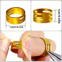 Bộ 3 món, gồm 1 kìm tự làm thủ công, 1 nhẫn vàng, 1 nhíp bạc, có thể dùng để làm và sửa chữa nhiều loại phụ kiện trang sức khác nhau. - màu đen - Xem 3