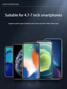 1pc Black Car Air Vent Phone Holder, Multifunctional Car Navigation Bracket - A - View 9