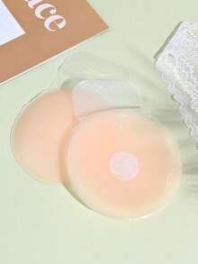 2-10 Peças Fita Adesiva Silicone para Levantar o Busto, Adesivos Protetores de Mamilos, Sutiã Invisível Reutilizável Sem Alças e Sem Costas, Pétalas para Vestidos Decotados, Casamentos, Festas, Baile de Formatura - Multicolorido - Visão 8