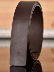 男士黑色光滑腰带，配金色简约 I 型扣 - 现代休闲及正式场合腰带 - 彩色 - 查看 4