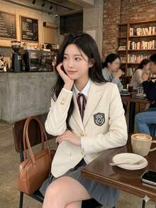 Cosplay Clothing - Bộ đồ vest bốn mảnh màu mơ sữa - Xem 2