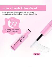 Bộ dụng cụ nối mi tự làm - 200 sợi mi giả, độ cong D, cụm mi hỗn hợp 8-16mm, bao gồm keo dán mi, chất làm kín và dụng cụ hỗ trợ để dễ dàng nối mi tại nhà (Bộ 60 sợi D-0.07 sợi D-8-16MM hỗn hợp) Bộ cụm mi, mi giả, mi nối - màu đen - Xem 8