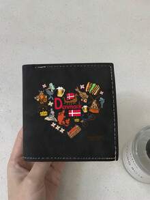 Country Pride Heart Wallet, Patriotic National Symbol PU Leather Bifold Wallet, Travel Souvenir Gift For Men Women - Multicolor - View 13