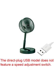 3-Speed Adjustable Foldable Quiet USB Rechargeable Desk Wireless Fan, USB Powered Version Without Gear (2 Options) - Portable Electric Fan Suitable For Kitchen, Outdoor Camping, Dorm, Office, Air Circulator,Outdoor,Garden,Travel Essentials,Portable Essentials,Beach Essentials,Graduation Season,Commencement,Graduation Ceremony,Graduation Gift,Graduation Present,Graduation Gift,Graduation Present,Congrats Grad,Congratulations Graduate,Valedictorian,Finish School,Graduation Party,Outdoor Essentials,Travel Portable,Hiking Essentials,Camping Essentials,Portable Tools,Summer Essentails,Summer Portable - A-White - View 14