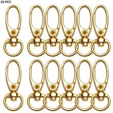 3/6/12/20/30 chiếc Móc khóa xoay có lò xo, móc chìa khóa kèm vòng chữ D, móc càng cua, móc lò xo để tự làm dây đeo. - Móc khóa 3 - Xem 22