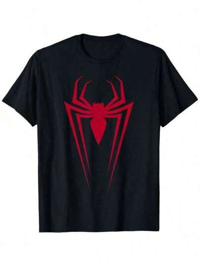 M1arvel Spi1der-Man Red Spider Vintage Comic Icon T-Shirt Tops Women Street-Style Printed Short-Sleeved T-Shirt, Suitable For School And Casual Summer Wear, Unisex. Seasonal Apparel Breathable Material,Festive-Unisex Bovfriend Gifts, Graphic Tees,Back To School  Women Y2k Spring Clothes Women Cotton  Clothes Women Tops Cute Tops White Tops Streetwear Women Black Tops For Women 90s Party Outfit V Neck Tops Baggy T Shirts Baggy T Shirts Baggy Top Cotton T Shirt Women T Shirt Women Tshirts For Women