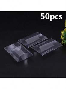 50 hộp quà hình gối trong suốt, hộp đựng kẹo hình khối lập phương, thích hợp cho đám cưới, tiệc tùng, đóng gói quà kẹo, hộp quà đồ ăn nhẹ, hộp quà sinh nhật. - Xem 7