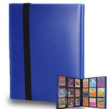 Album de collection de cartes à jouer à 9 pochettes - Porte-cartes à chargement latéral convenant aux cartes de baseball, football, MTG, TCG, sports et jeux - Reliure de collectionneur de cartes format standard - Pochettes de protection à 360 degrés - Rouge - Voir 7