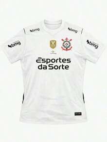 Camisa do Corinthians I 26 BRANCO Masculina Torcedor - Branco - Visão 3