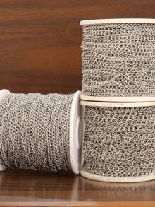 100厘米/批 不褪色不锈钢链条配件 项链尾链 DIY珠宝制作材料 手工脚链 手链配件 散装链条 - 尾鏈 - 查看 3