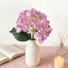 1 bông hoa cẩm tú cầu giả bằng lụa, kích thước 18,5 inch, chất lượng cao, giống như thật, thích hợp để tự làm bó hoa cưới, trang trí tiệc, nhà cửa, nhà bếp, sân vườn, khách sạn, văn phòng, Tết Nguyên Đán, Ngày của Mẹ, trang trí tựu trường, vòng hoa tự làm, quà tặng. - Nhiều màu - Xem 18