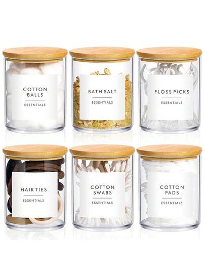 Bathroom Organizers And Storage,4 Packs Bathroom Accessories,Bathroom Decor,Home Decor,Bathroom Storage And Organization,Qtip Holder For Room Decor Aesthetic