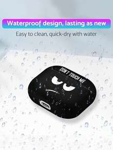 1 chiếc ốp tai nghe TPU màu đen độc đáo với hình mắt to biểu cảm cá tính, tương thích với Apple 1/2/3/Pro/Pro2. - Đen và trắng - Xem 6