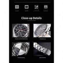 Đồng hồ thể thao nam Casio MTP-1374D, chống nước 100M, dây thép không gỉ, chức năng bấm giờ và chạy bằng pin thạch anh. - Một cỡ - Xem 9