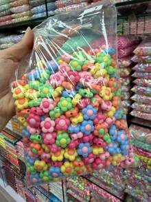 50 buah/13-16mm Manik-manik Akrilik Campuran Berbentuk Bunga Matahari, Untuk Pembuatan Perhiasan dan Aksesoris DIY - MultiWarna - View 9