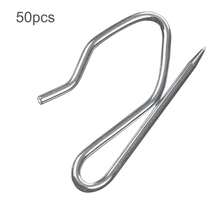 50 buah Pengait Tirai Stainless Steel, Pengait Pin Logam Tugas Berat dan Pengait Pengontrol Lipatan, Cocok untuk Tirai Lipat Pensil, Rel, Cincin, dan Sistem Geser - Tipe A - View 8