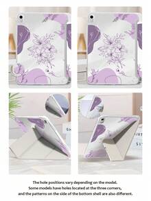 Ayotu 这款Y型支架翻盖保护套，以浅紫色线条勾勒出白色和粉色郁金香图案，兼容iPad A16、iPad Pro 13/12.9/11、iPad Air 11/13、iPad mini、iPad Air 11英寸、Kindle（第11代，2024年发布）、Kindle Paperwhite（第12代，2024年发布）。 - 彩色 - 查看 6