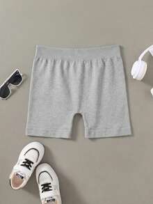 2Pcs 8-12Y Boys' Mid Waisted Sports Shorts, Solid Color High Stretch Breathable Shorts For Daily Outdoor - Multicolor - View 3