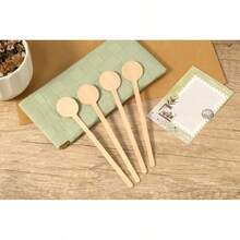 Removedores de cóctel de madera personalizados, palitos de mezcla de cóctel de madera, removedores de boda, removedores de bebidas con letras artísticas - Excelente - Ver 7