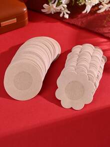 10/50/100 pièces Couvre-mamelons jetables, doublures de soutien-gorge invisibles respirantes et sans couture, accessoires de lingerie pour femmes, cache-seins pour prévenir la protrusion des mamelons, convient pour les sports, le fitness, la course, le port de soutiens-gorge - Nude - Voir 4
