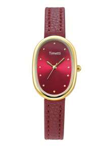 1 chiếc đồng hồ đeo tay nữ chạy bằng pin thạch anh, kiểu dáng thời trang, đa năng, phù hợp để đeo hàng ngày. - Một cỡ - Xem 15