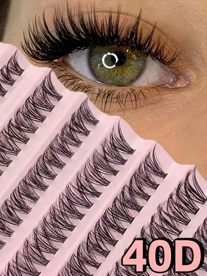 200 Bundles Of Natural False Lashes, With Curly And Mixed Lengths, Reusable, D-Shaped Curl, Suitable For Beginners, Multiple Styles, Multiple Packaging, Single Bundle False Lashes, Natural, Anime, Extremely Thick Makeup