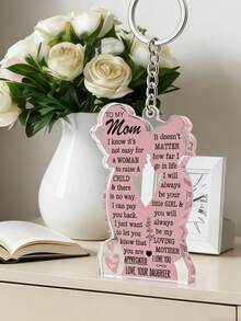 Móc khóa kỷ niệm mẹ bằng acrylic, quà tặng con gái/con trai dành tặng mẹ, quà sinh nhật/Ngày của Mẹ ý nghĩa dành tặng bà, trang trí nhà cửa, trang trí Giáng sinh, quà tặng ngày lễ, hoàn hảo cho các bà mẹ mới sinh hoặc mẹ đơn thân, thích hợp cho chìa khóa xe và quà tặng, trang trí ngày lễ. - Nhiều màu - Xem 2