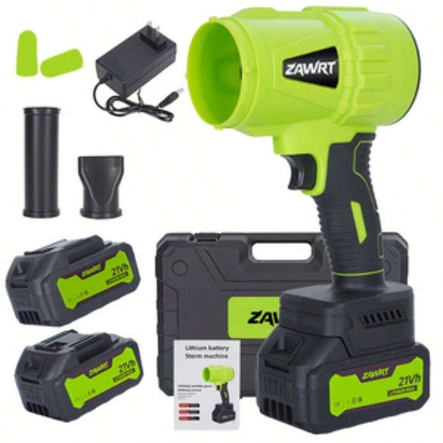 Cordless Turbo Jet Blower W/ Nozzles & Storage Box: Jet Air Dryer, High-Pressure Blower, Car Dryer, Handheld Snow Blower & Leaf Blower  Perfect For Home/Outdoor & Gifts (Birthday, Christmas, Valentine's Day, Mardi Gras, Easter) - 美規A型插(110-127V) - 查看 1