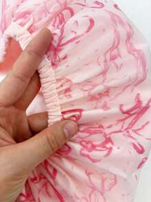 1个新款双层护发帽，防脱发帽，产后帽，发膜帽，干湿两用帽，睡眠帽 - 粉色 - 查看 2