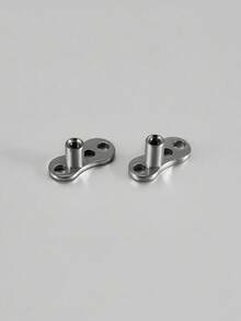 1PC G23 Titanium Surface Piercing Double Threaded Dermal Anchor Internal Threaded Micro Dermal Base Bar Jewelry Accessory - As Shown - View 8