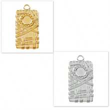 2pcs Assorted Geometric Shapes Including Rectangle, Circle, Oval, Square 304 Stainless Steel Pendant, Jewelry Making Charms, Suitable For DIY Photo, Stone, Resin Jewelry Trays And Bases, Vintage Personalized Accessories For Men And Women - Geometry - View 50