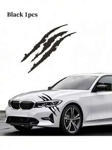 2片/1片汽车大灯贴纸 - 爪印汽车贴纸、大灯眉贴纸、刮痕贴纸，适用于跑车、SUV、皮卡、汽车车窗、摩托车等。 - 款式A - 查看 10