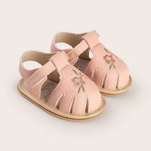 Dép đi trong nhà cho bé gái Summer Infant, dép xăng đan cho bé 1 tuổi, giày trẻ em đế cao su, dép xăng đan thoáng khí dễ thương. - Hồng - Xem 7