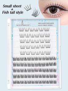 120pcs/90pcs Self-Adhesive False Eyelashes, Press-On Eyelash Clusters, Natural Effect, Long-Lasting Without Sticky Residue, Pre-Glued Eyelashes, Natural Soft Pre-Adhesive Eyelashes, Suitable For Beginners - View 5