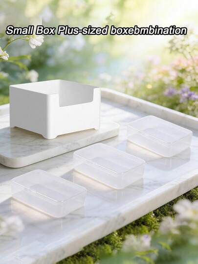 3-In-1 Travel Storage Box, Cosmetics And Jewelry Storage Box ,Charger Cable Organizer Box Multi-Function Storage For Office Desk Drawer | Cord, Charger, Card Organizer Case